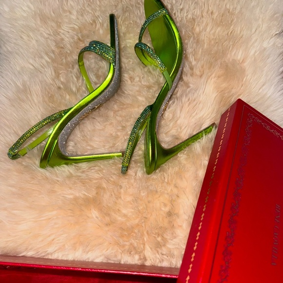 René Caovilla Green Satin Heels – Size 36 (Shimmer Strass)
BRAND NEW - Picture 2 of 12